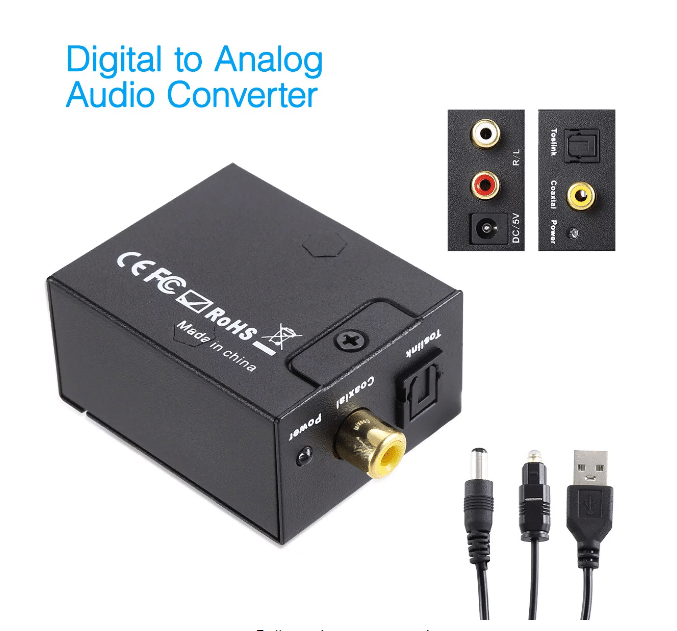 Digital to Analog Audio Converter (Optikal to RCA)