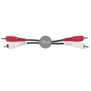 AA-203 1.8m 2 RCA male to 2 RCA male audio cable